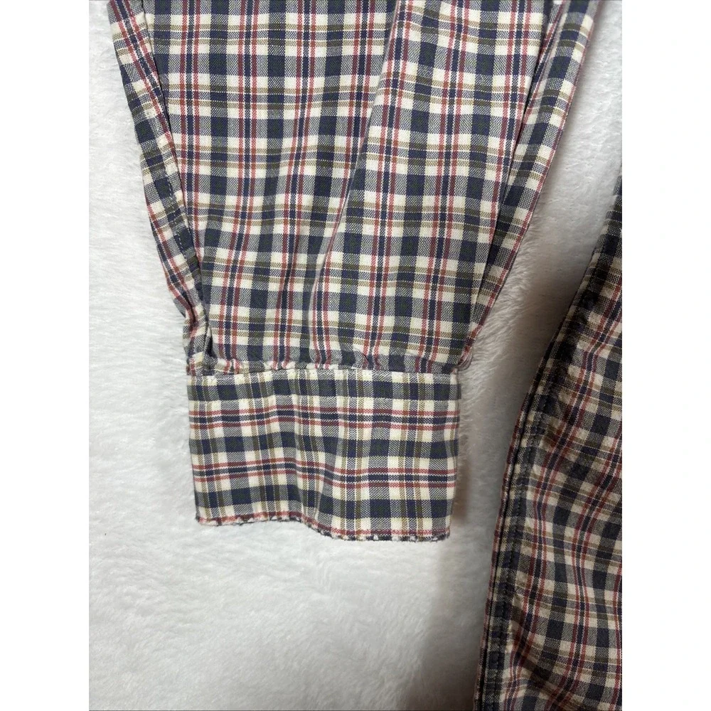 Polo Ralph Lauren Pony Marlowe 100% Cotton‎ Made in USA 90s Vintage Plaid Large